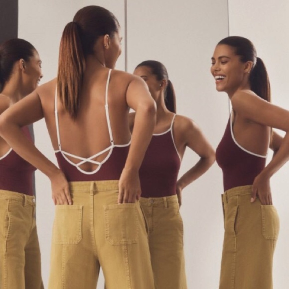 UO seamless cross-back bodysuit